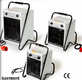 Générateur d'air chaud pulsé portable électrique