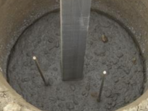 Pieds en béton